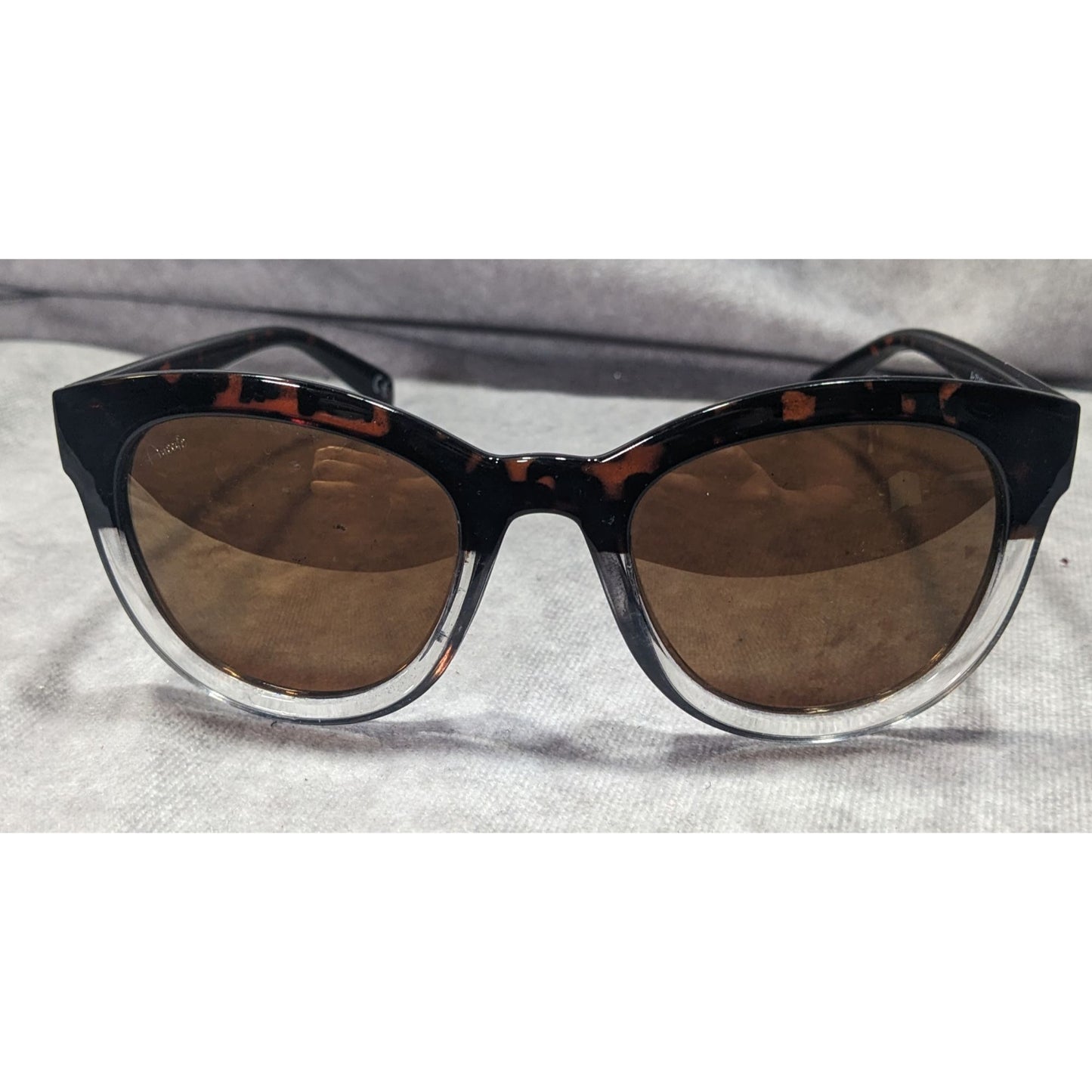 Arrecife Beachwear Tortoise And Clear Two Tone Retro Sunglasses