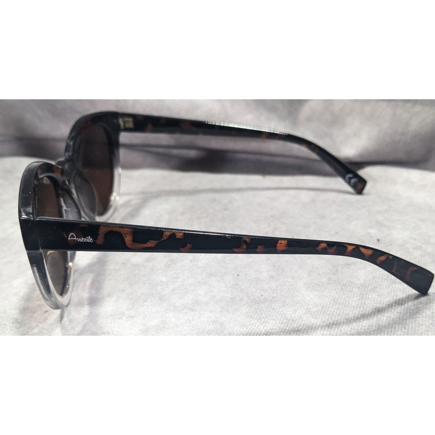 Arrecife Beachwear Tortoise And Clear Two Tone Retro Sunglasses