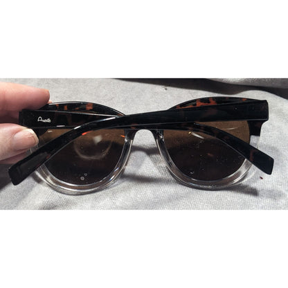 Arrecife Beachwear Tortoise And Clear Two Tone Retro Sunglasses