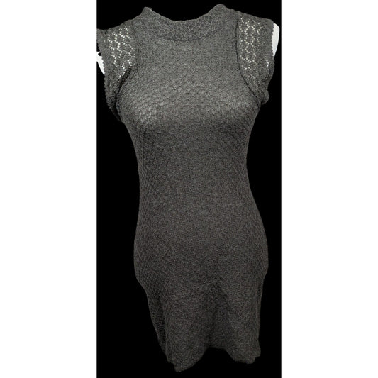 Casual Retro Coquette Grey Knit Dress by Heritage 1981