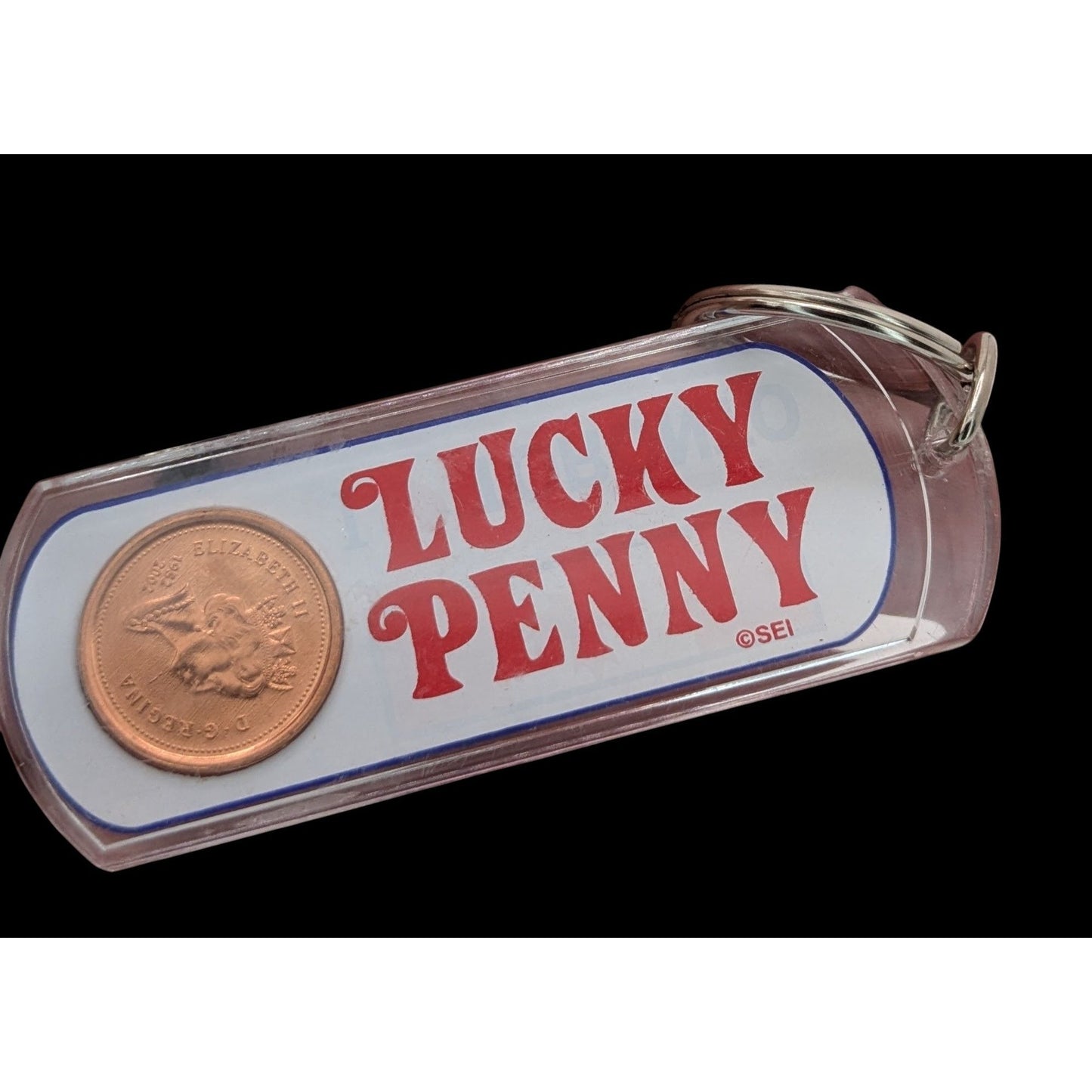 Retro Canada Lucky Penny Toronto Souvenir Keychain Canadian Coin Maple Leaf