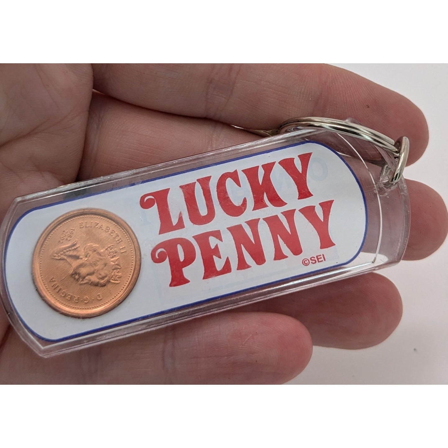 Retro Canada Lucky Penny Toronto Souvenir Keychain Canadian Coin Maple Leaf
