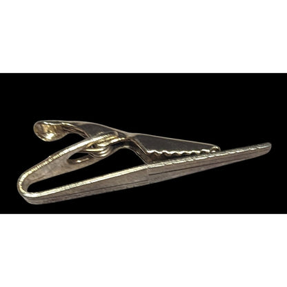 Vintage Etched Gold Tone Collectible Tie Clasp