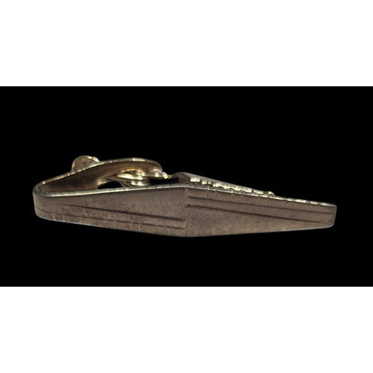 Vintage Etched Gold Tone Collectible Tie Clasp