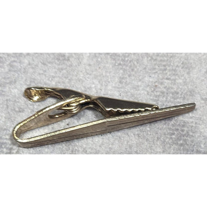 Vintage Etched Gold Tone Collectible Tie Clasp
