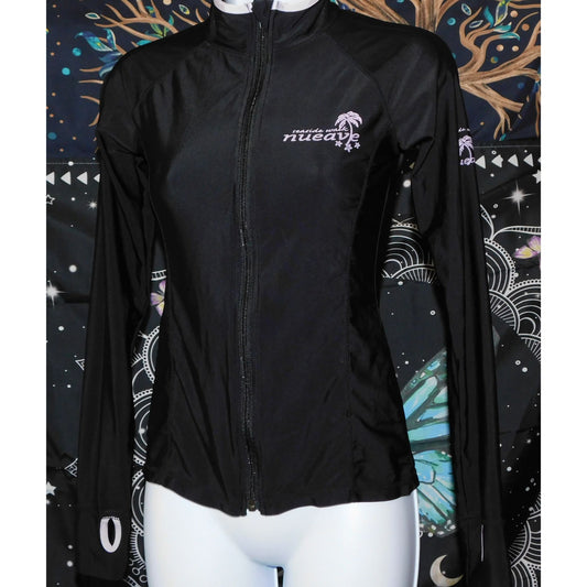 Seaside Walk Nueave Black And Pink Running Jacket