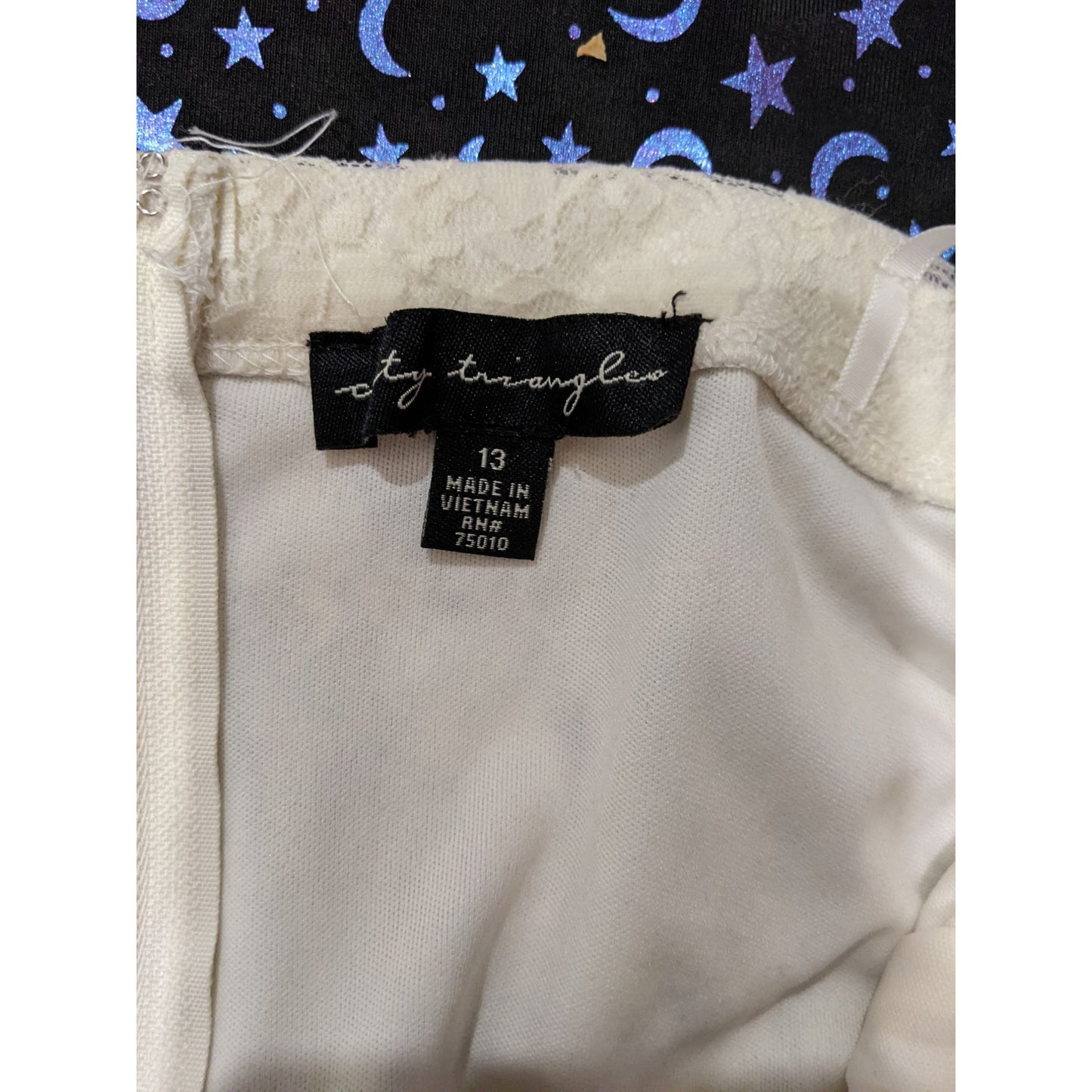 City Triangles Cream And Floral Strapless Mini Dress With Belt 13