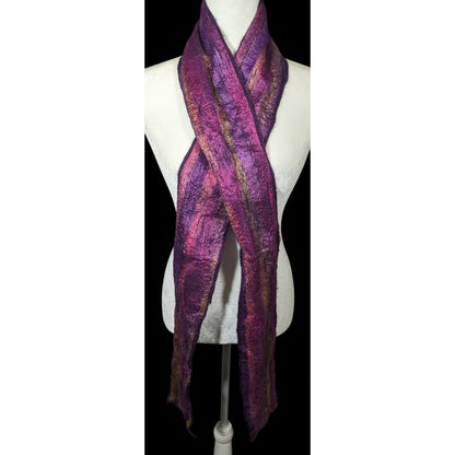 Yomo New York Purple Metallic Felted Scarf