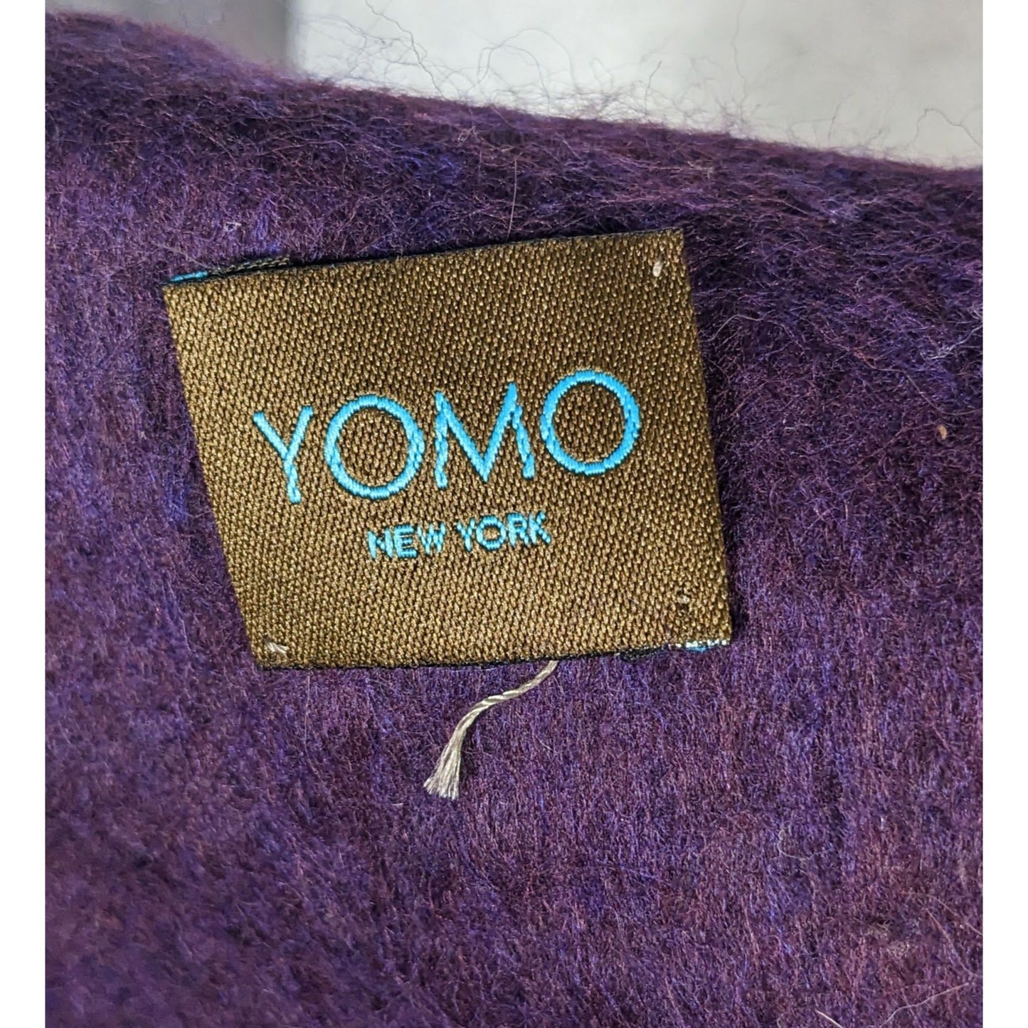 Yomo New York Purple Metallic Felted Scarf