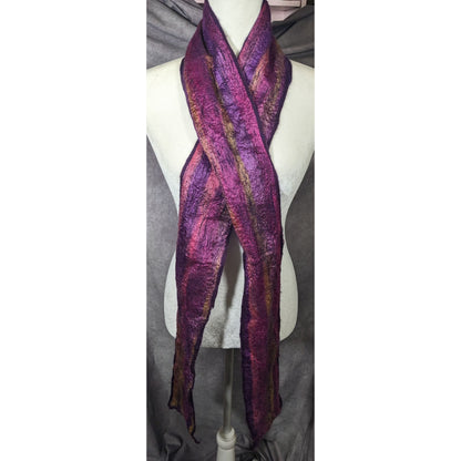 Yomo New York Purple Metallic Felted Scarf