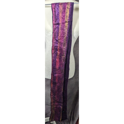 Yomo New York Purple Metallic Felted Scarf
