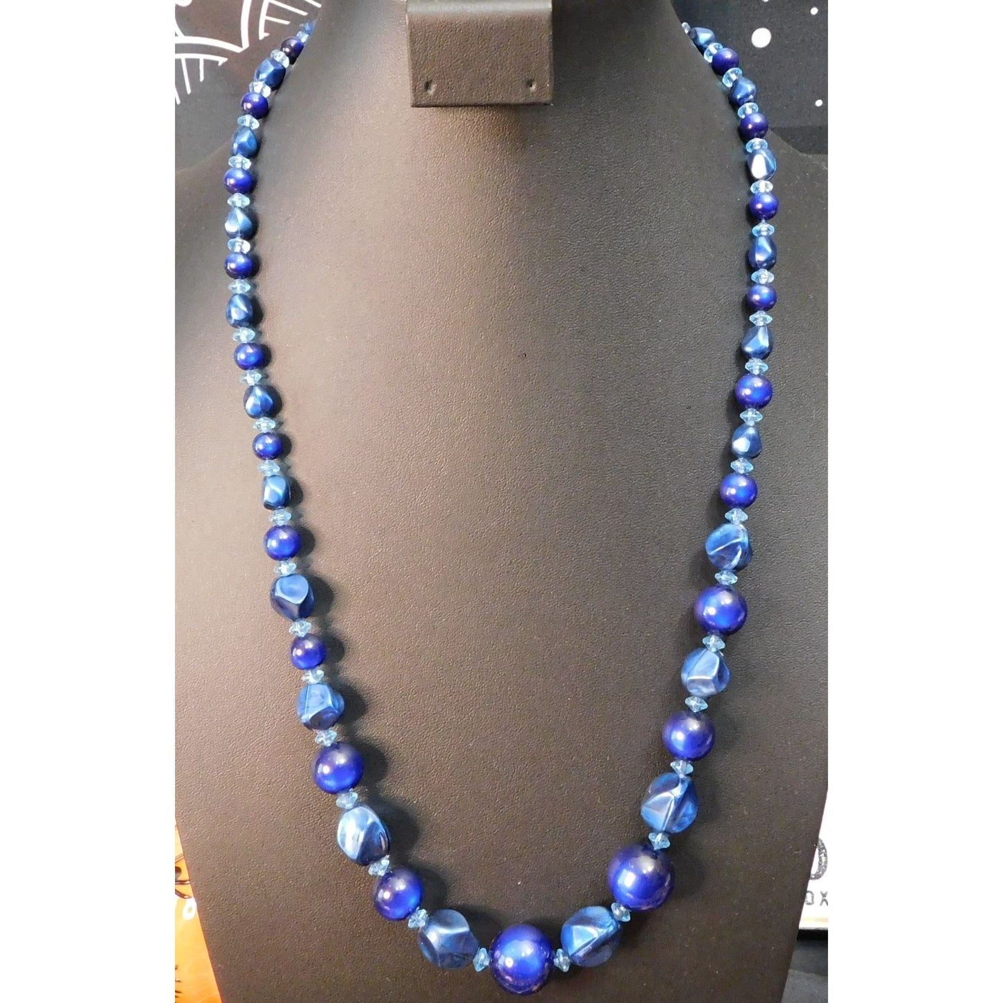 Mystical Mermaidcore Blue Beaded Necklace