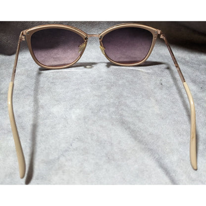 NYS Collection Morgan Avenue Beige And Rose Gold Sunglasses