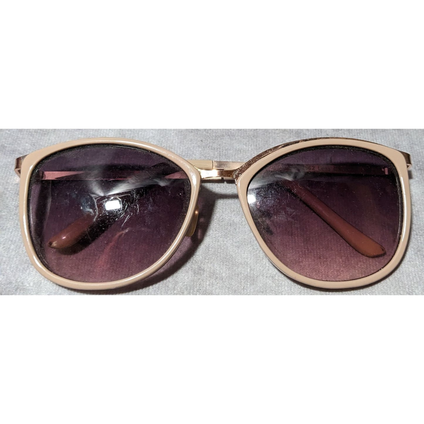 NYS Collection Morgan Avenue Beige And Rose Gold Sunglasses