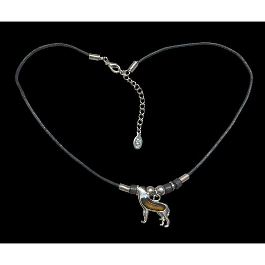 Vintage 90s Wolf Cool Jewels Mood Thermal Color Changing Pendant Necklace