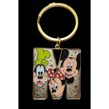 Disney World Resort M Initial Enamel Keychain