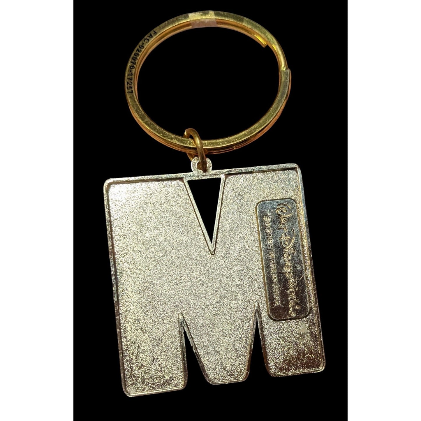 Disney World Resort M Initial Enamel Keychain