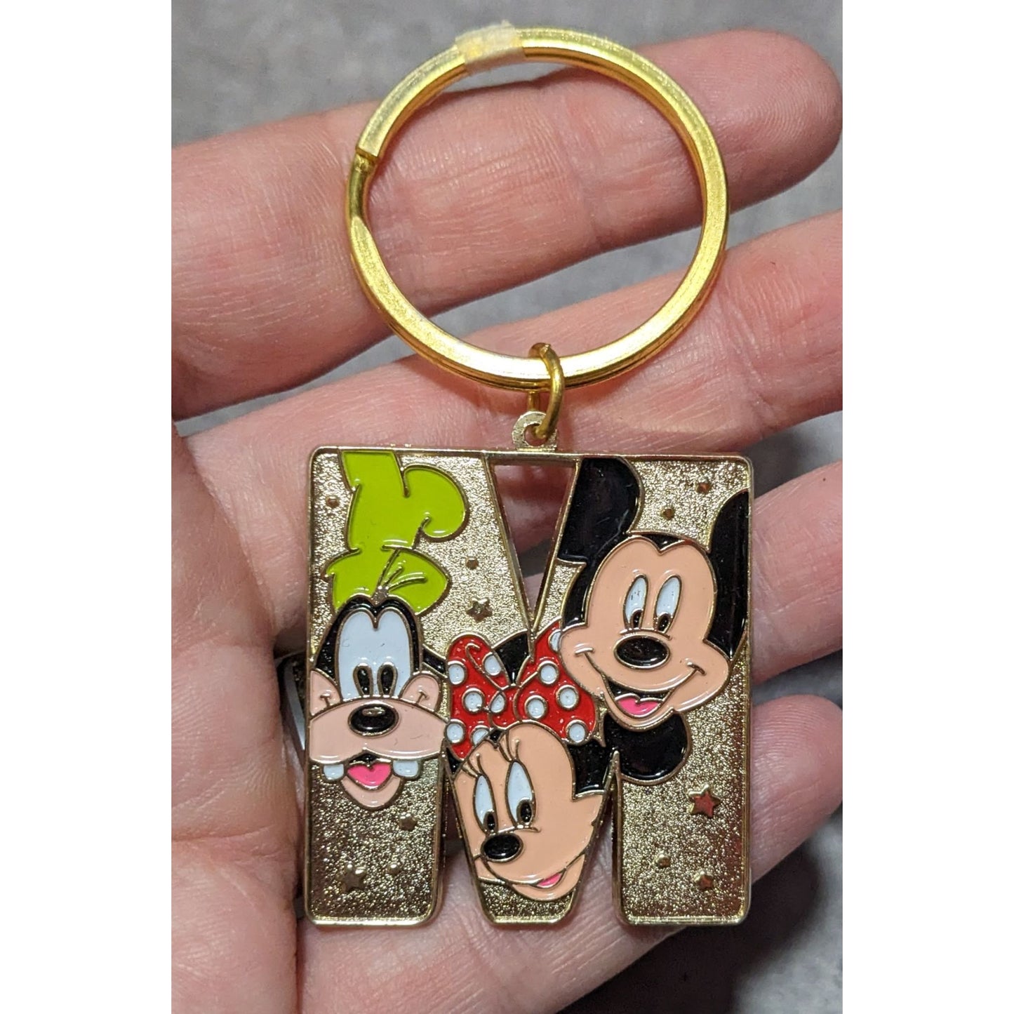 Disney World Resort M Initial Enamel Keychain