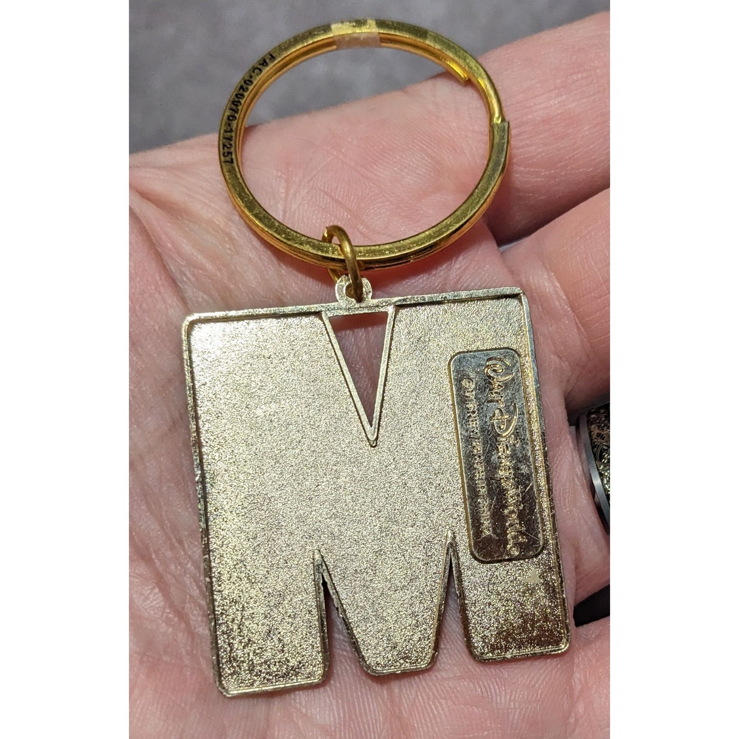 Disney World Resort M Initial Enamel Keychain