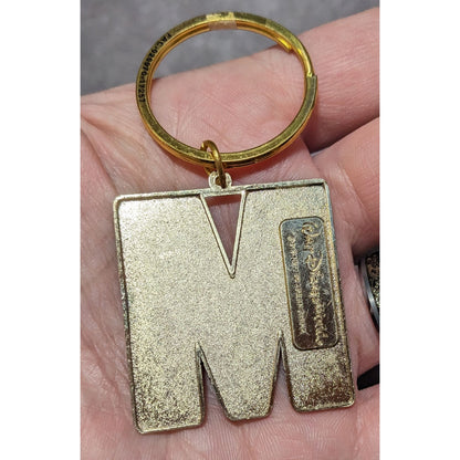 Disney World Resort M Initial Enamel Keychain