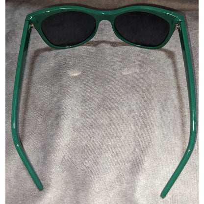 Retro Green Sunglasses Dark Lens Classic Preppy Indie Frames