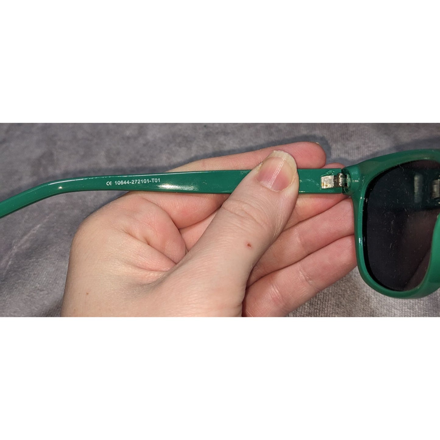 Retro Green Sunglasses Dark Lens Classic Preppy Indie Frames