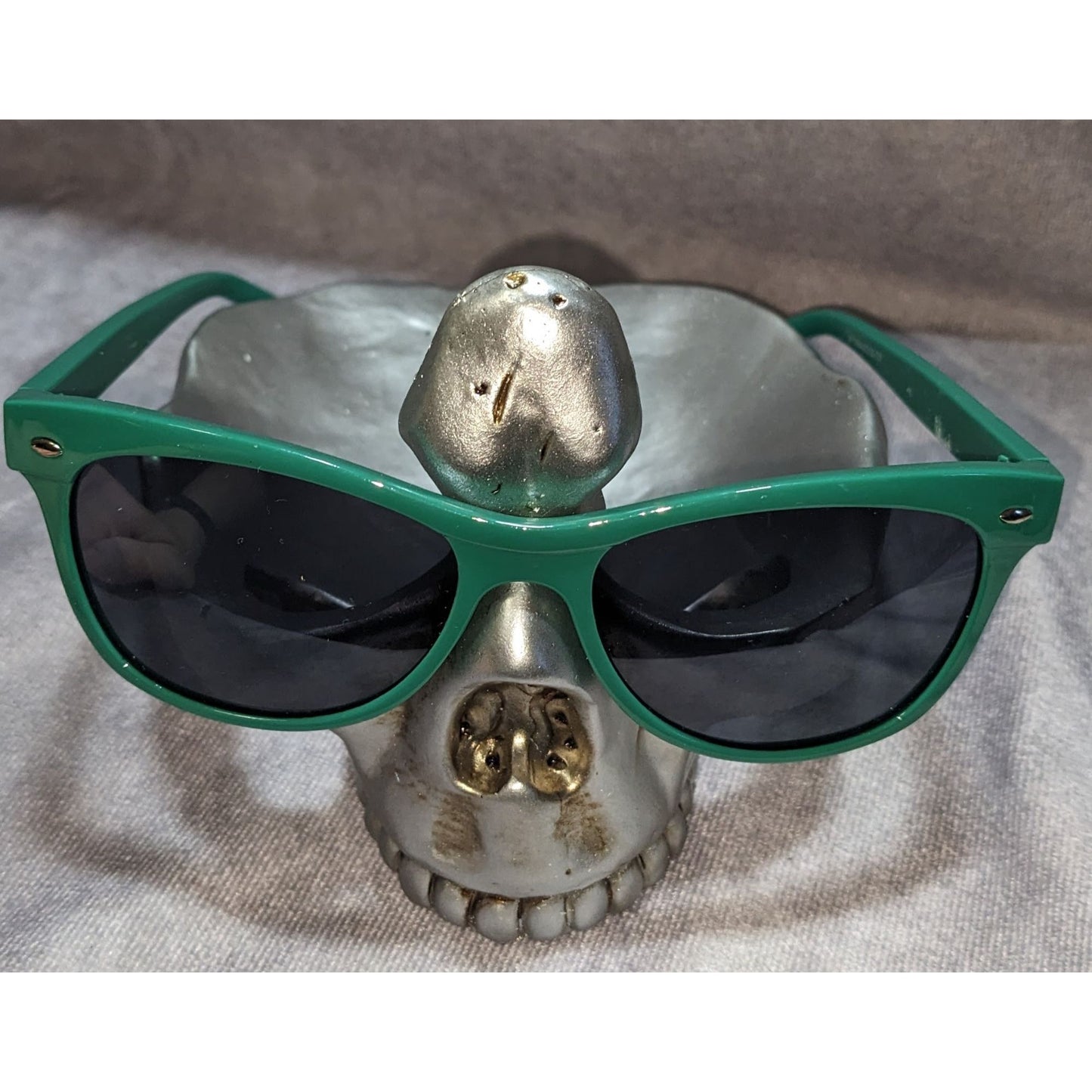 Retro Green Sunglasses Dark Lens Classic Preppy Indie Frames