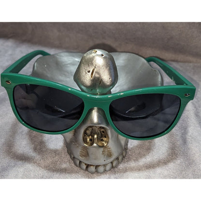 Retro Green Sunglasses Dark Lens Classic Preppy Indie Frames
