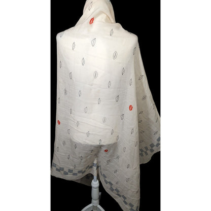 Rag & Bone Checkerboard Lip Print Shawl/Scarf