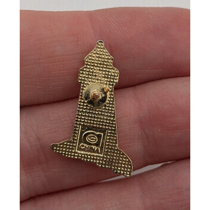 Coastal Nautical Vintage Gold Lighthouse Lapel Pin