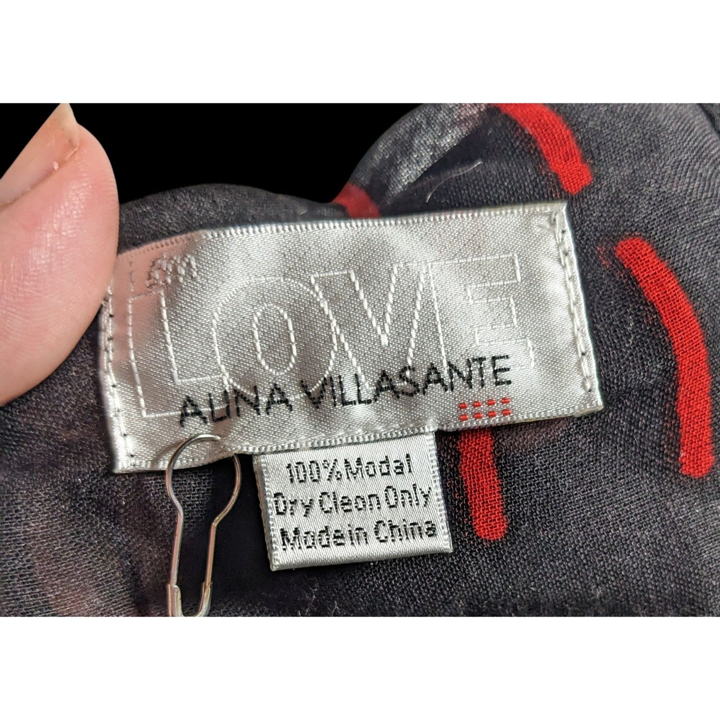 Alina Villasante I Am Love Black Semi Sheer Scarf/Shawl/Wrap