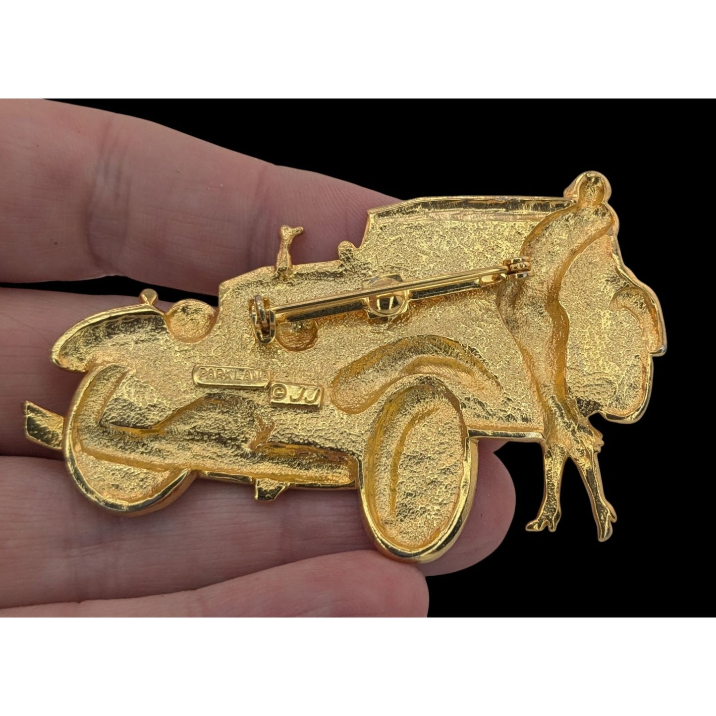 Vintage Parklane Jonette Jewelry Car With Flapper Brooch