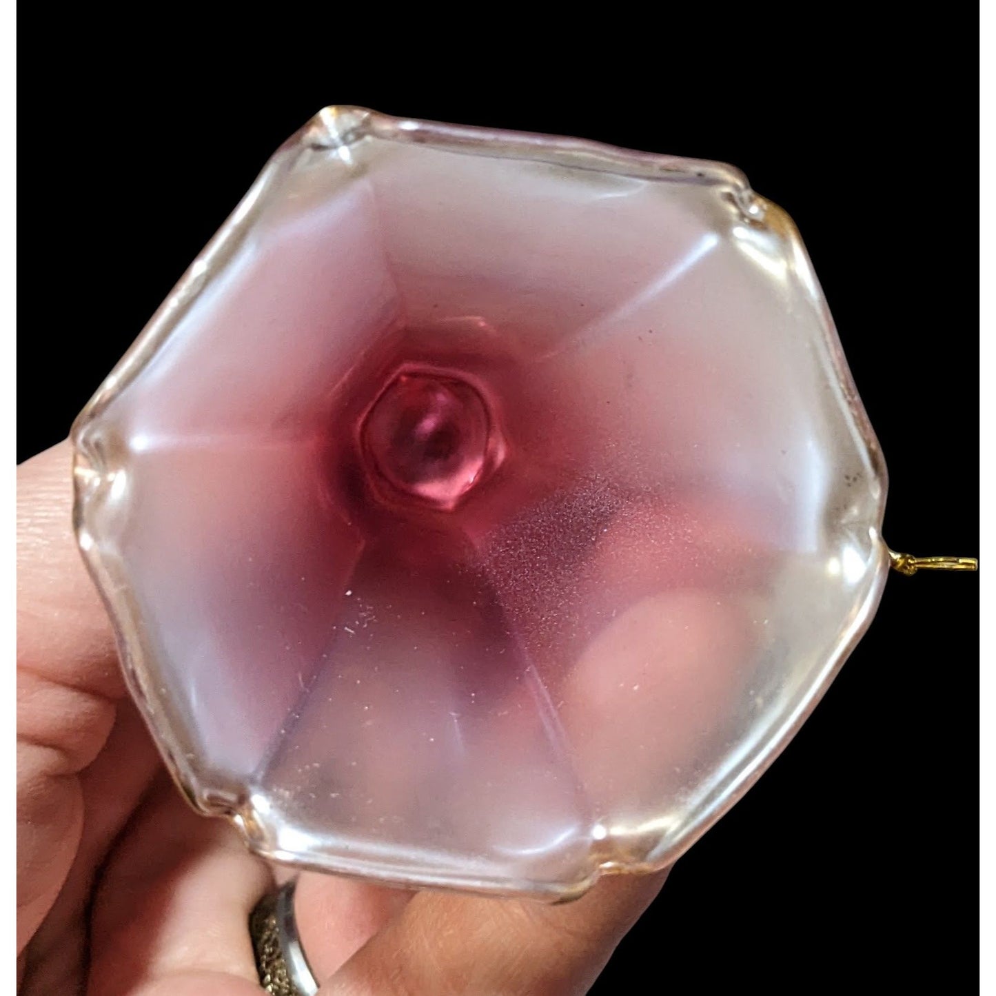 July Ruby Glass Birthday Angel Figurine Ornament