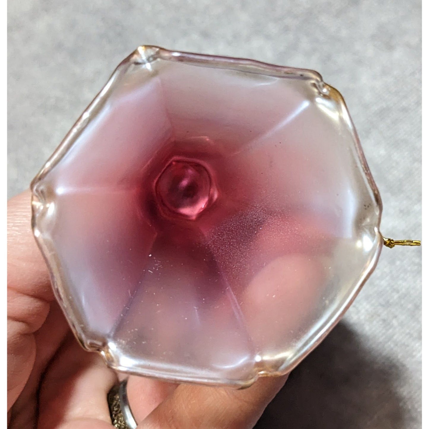 July Ruby Glass Birthday Angel Figurine Ornament