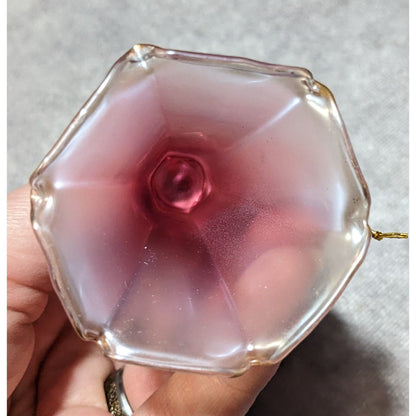 July Ruby Glass Birthday Angel Figurine Ornament