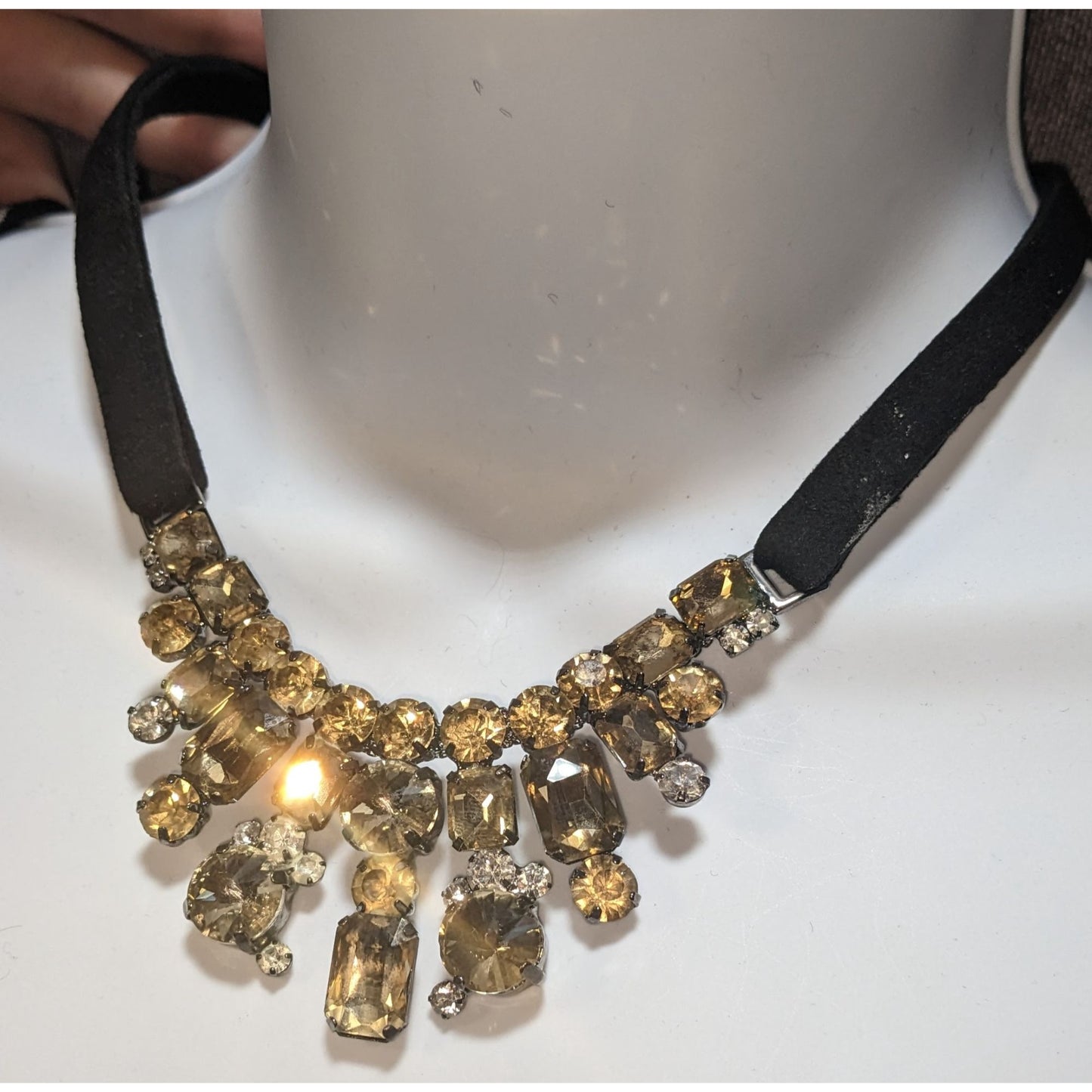 Natasha Chunky Gem Cascade Necklace