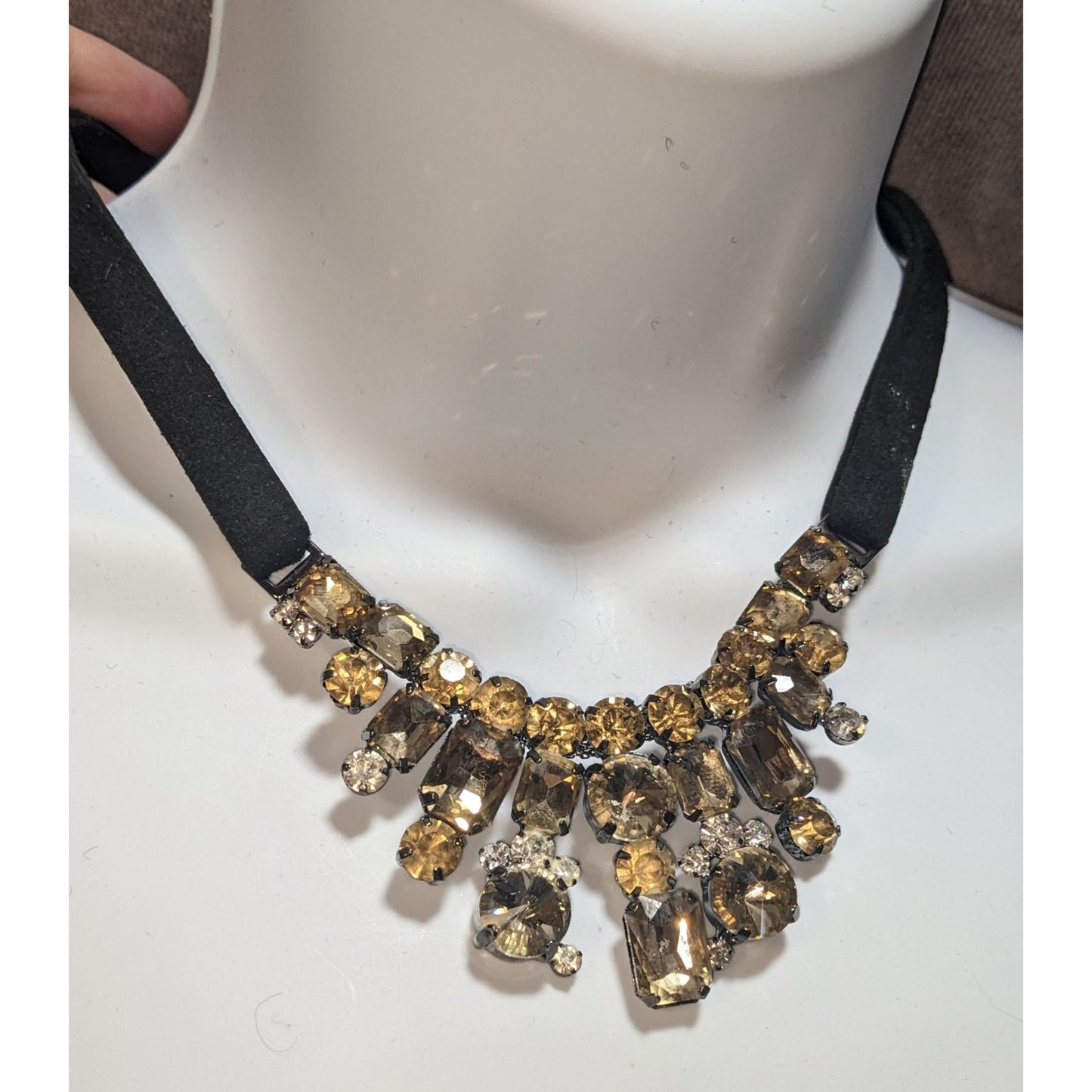 Natasha Chunky Gem Cascade Necklace