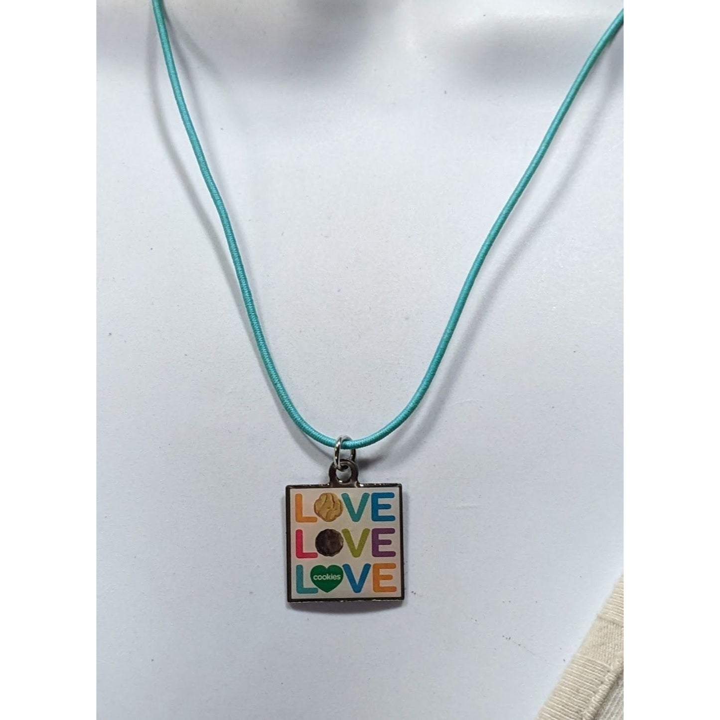 Girls Scout Cookies Love Pendant Necklace