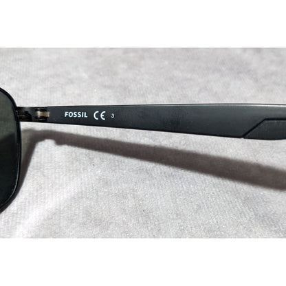 Fossil Black Mirrored Aviator Sunglasses