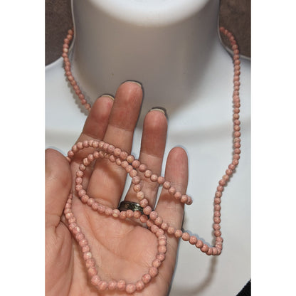 Pink Stone Beaded Necklace