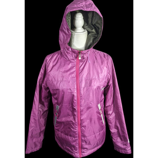 Orage Womens Purple Hooded Ski Jacket Lightweight Waterproof S