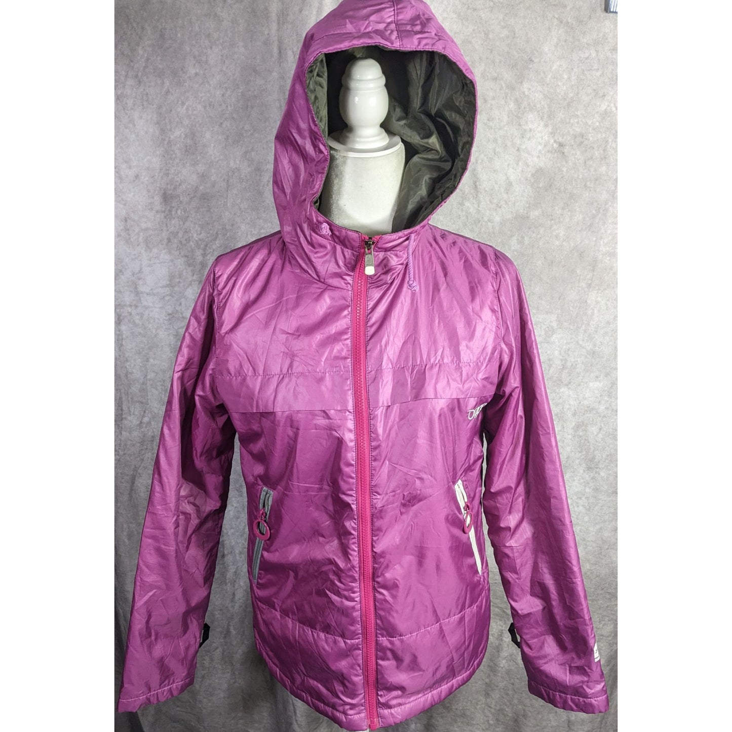 Orage Womens Purple Hooded Ski Jacket Lightweight Waterproof S