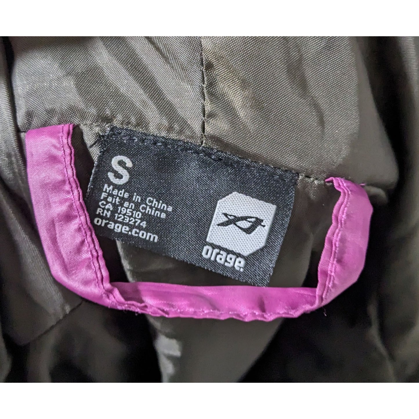 Orage Womens Purple Hooded Ski Jacket Lightweight Waterproof S