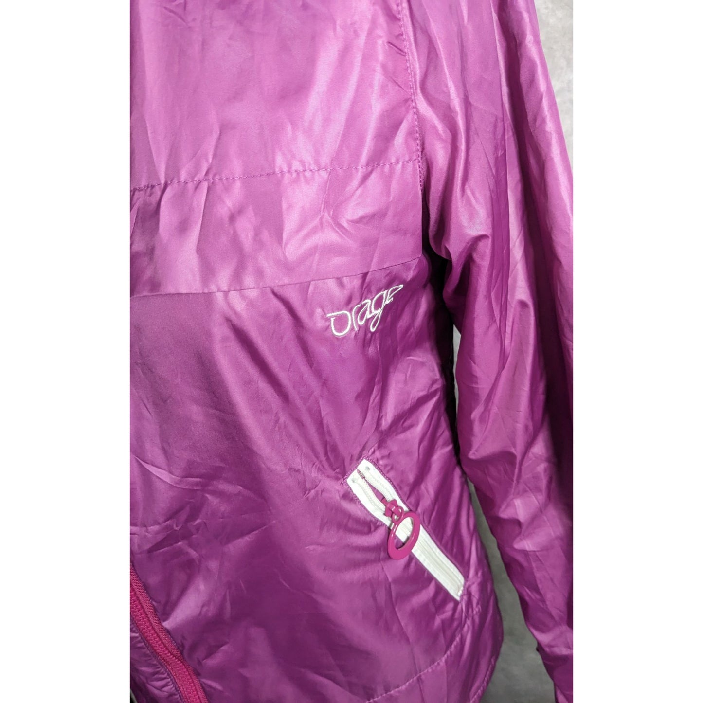 Orage Womens Purple Hooded Ski Jacket Lightweight Waterproof S