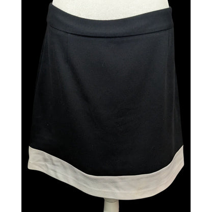 Laundry By Shelli Segal Black With White Trim Skirt