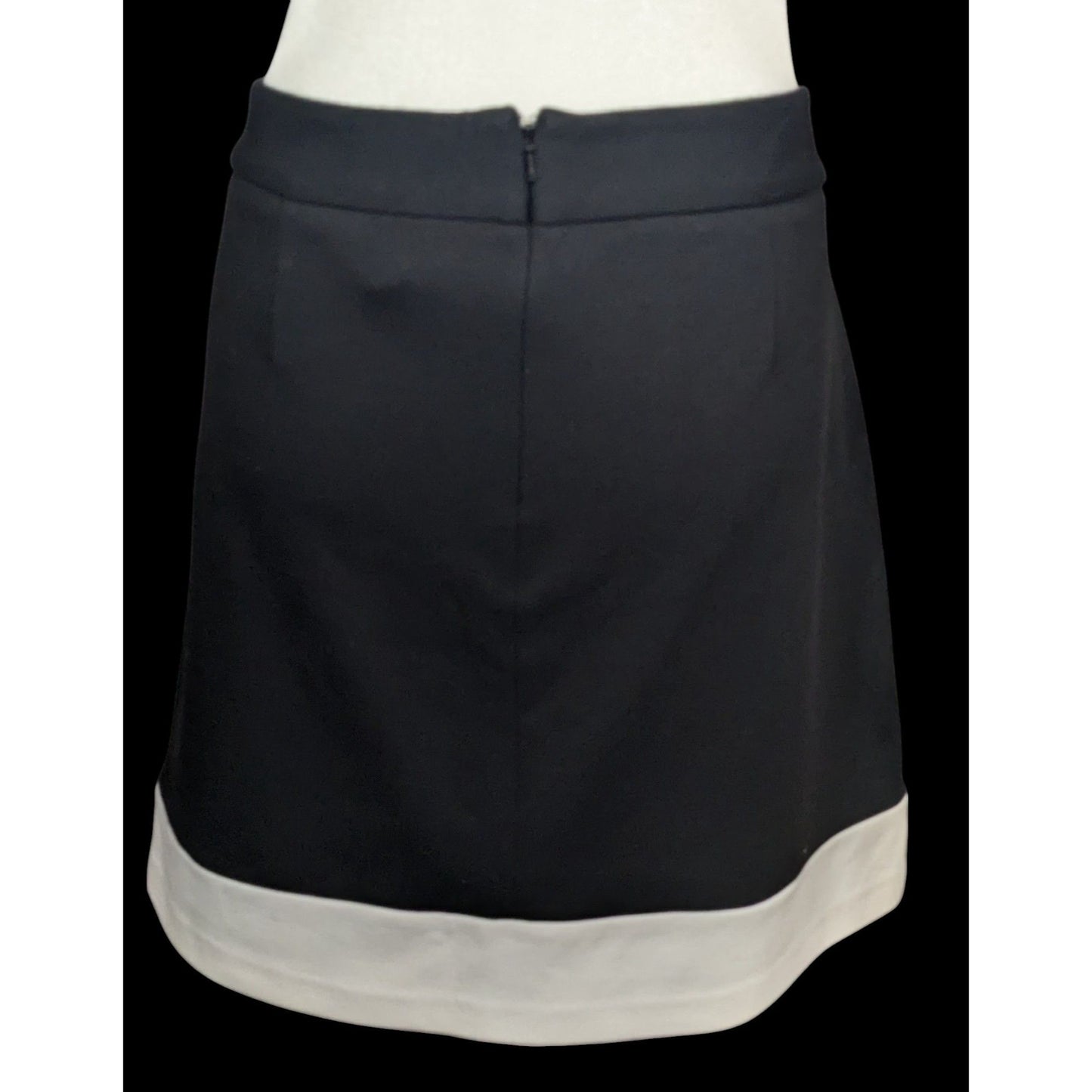 Laundry By Shelli Segal Black With White Trim Skirt