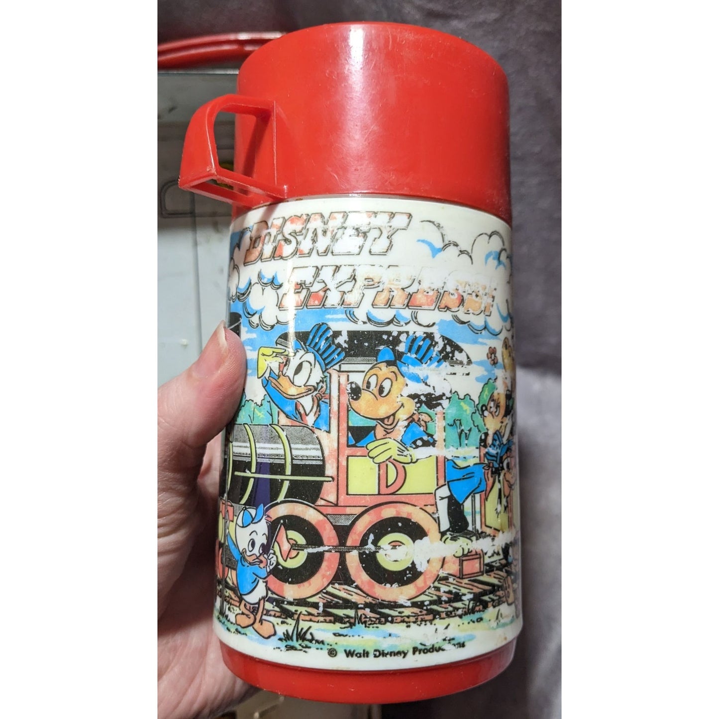 Vintage 70s Disney Express Lunchbox And Thermos Set