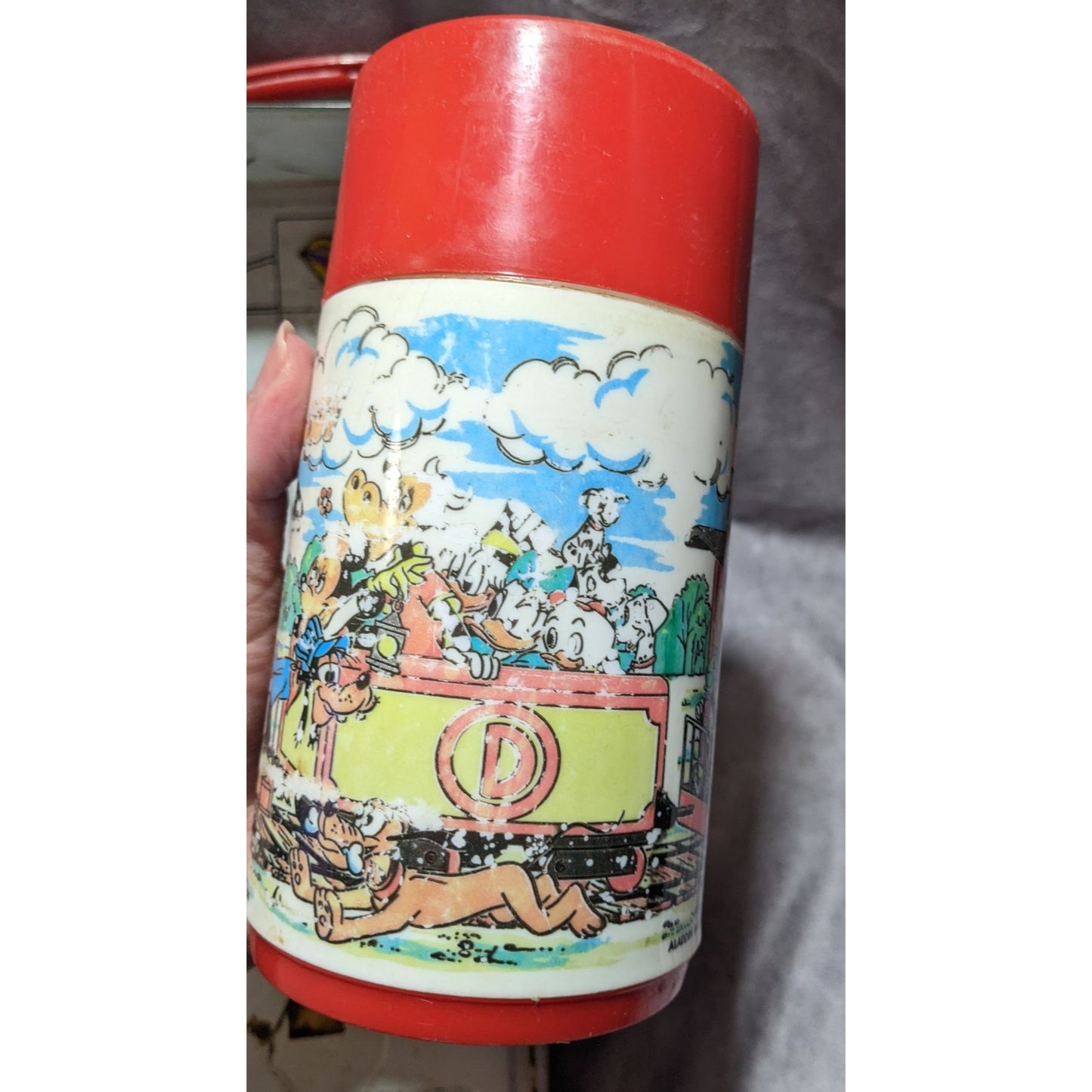 Vintage 70s Disney Express Lunchbox And Thermos Set