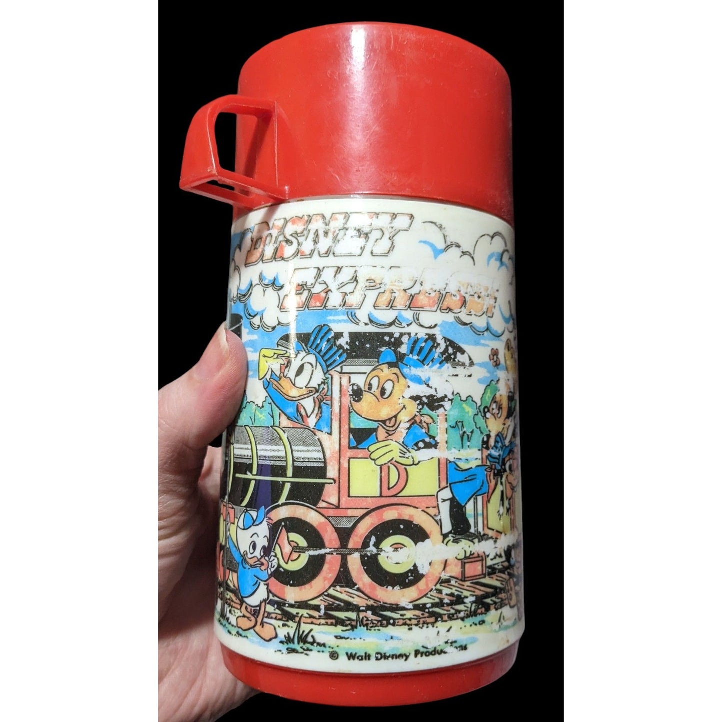 Vintage 70s Disney Express Lunchbox And Thermos Set