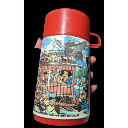 Vintage 70s Disney Express Lunchbox And Thermos Set